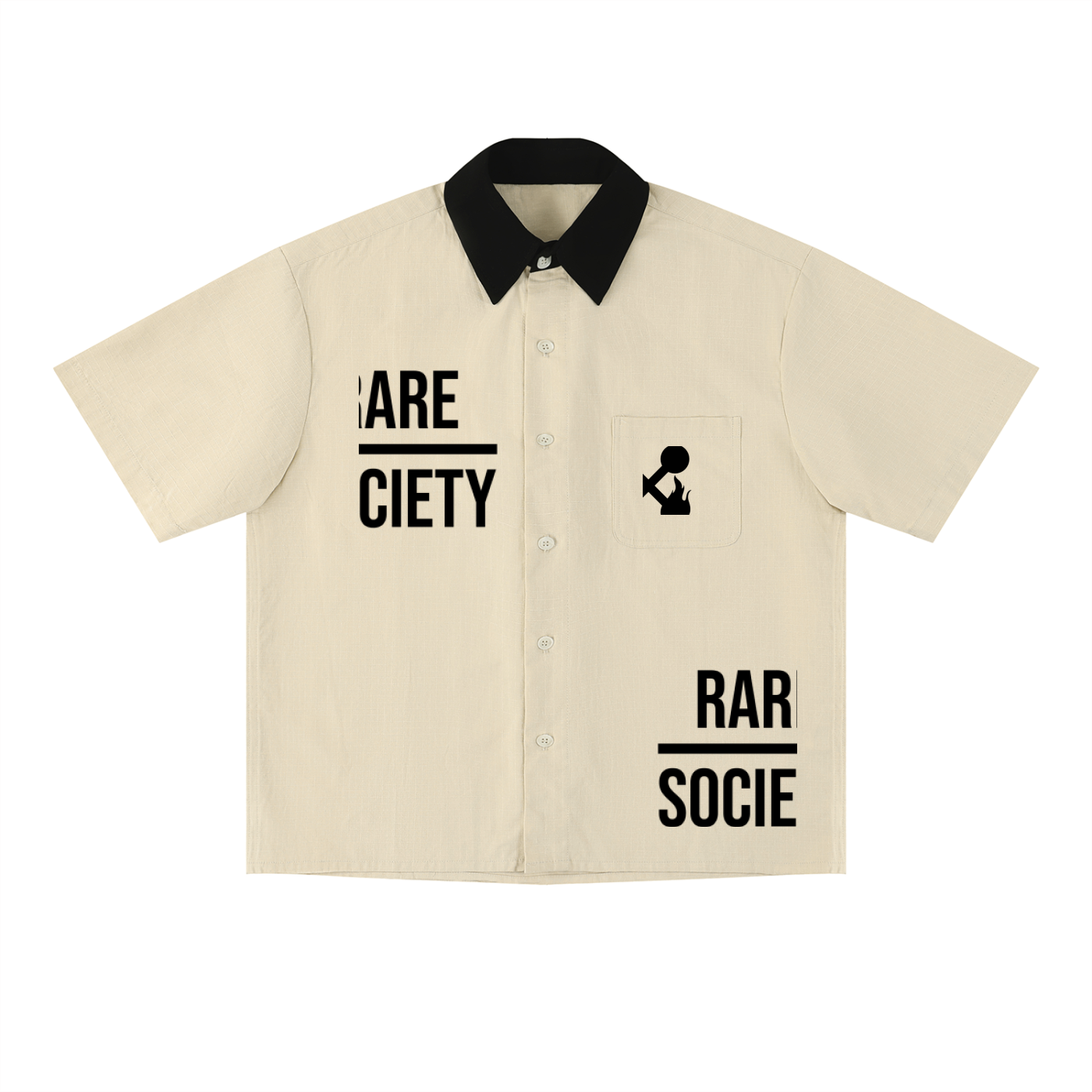 Unisex Color Block Short Sleeve Shirt