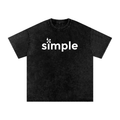 Snow Washed Oversized Cotton T-Shirt