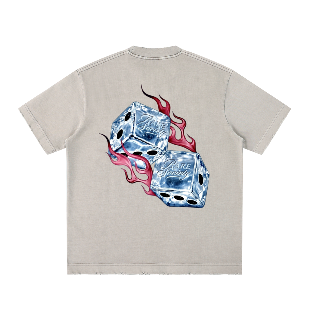 Heavyweight Vintage Washed Frayed T-Shirt